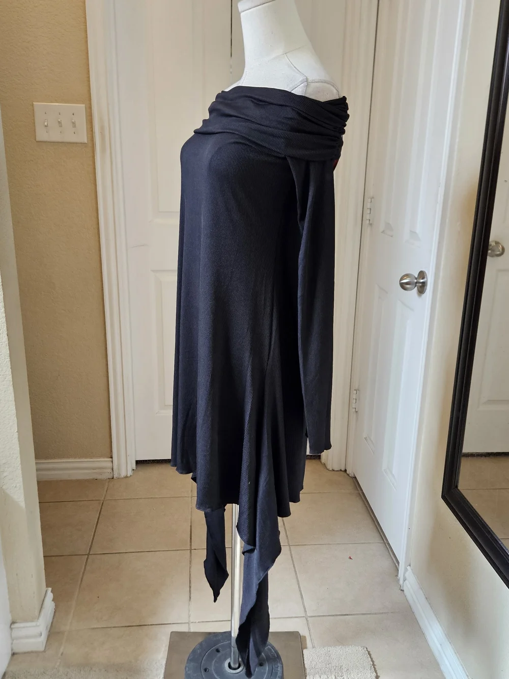 Killstar Ribbed Off-Shoulder Asymmetrical Top Or Dress – Size XL (New With Tags) - Picture 6 of 11